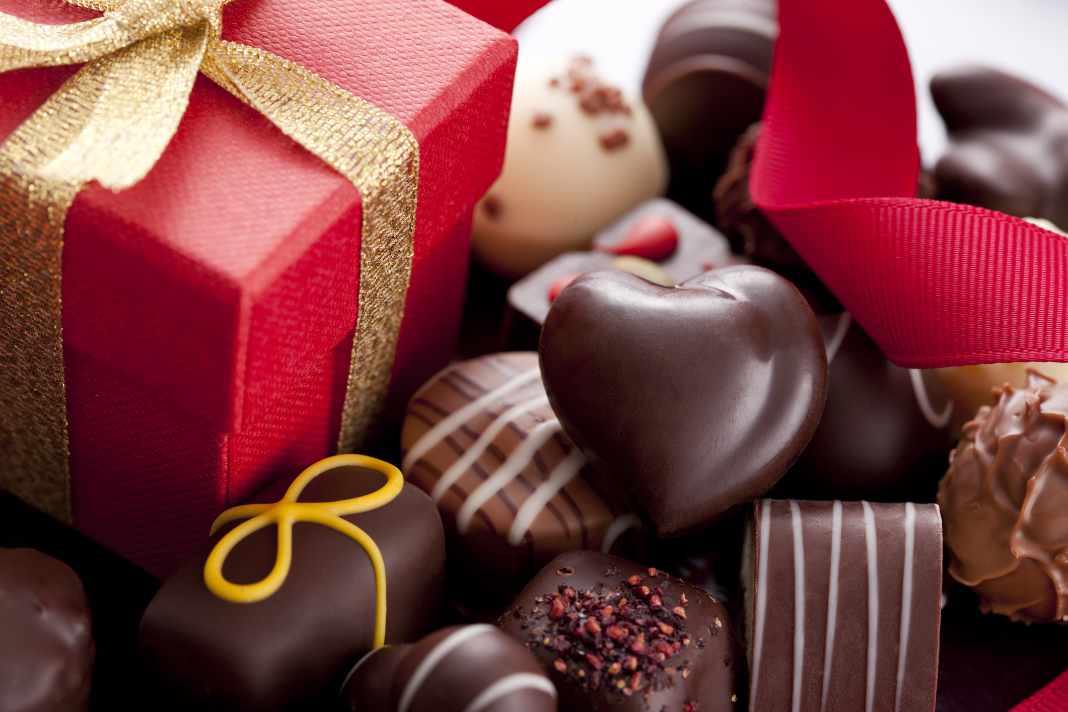 Chocolate Candies and Gift Box